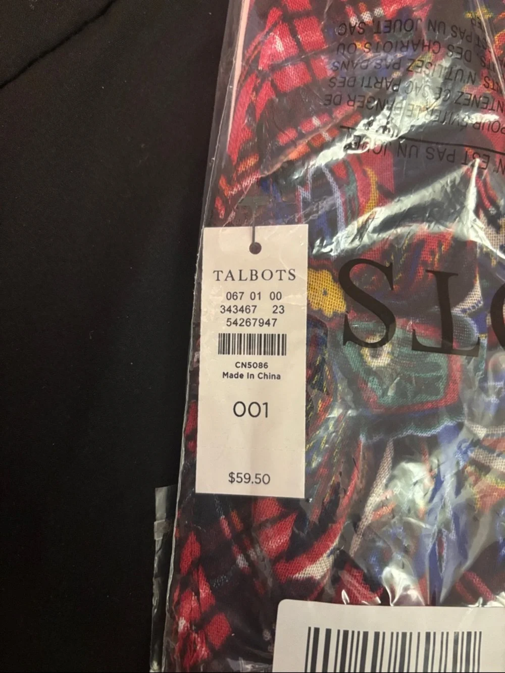 Talbots bright red